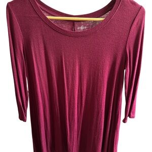 SO Red Relaxed Tunic Top